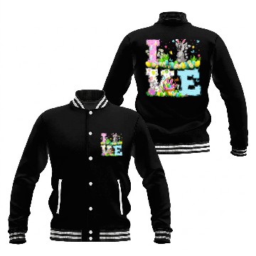 Discover Lemur Pet Easter Egg Hunt Funny Love Lemur Easter Sunday Baseball Tees Baseball Jackets