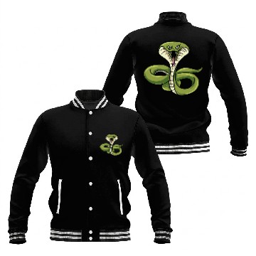 Discover Python Pet animal snake poison cobra cool python anaconda Baseball Jackets