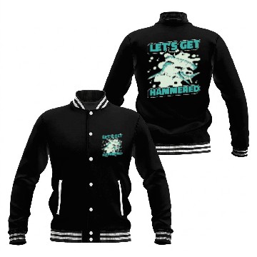 Discover Shark Pet Hammerhead Shark Hammer Fish 2 Zip Baseball Jackets