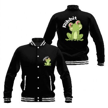 Discover Frog Pet Ribbit Cute Kawaii Frog Toad Catcher Frog Lover Baseball Jackets