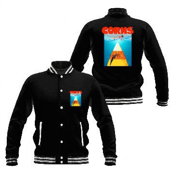 Discover Shark Pet Candy Corn Shark 2Witch Halloween Jaws Parody Funny Baseball Jackets