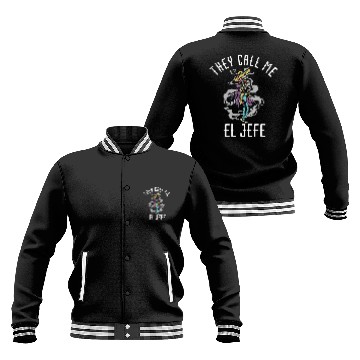 Discover Hey Call Me El Jefe Mexican Boss Chef Sheriff Sombrero Baseball Tees Baseball Jackets