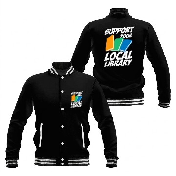 Discover Librarian Job Support Your Local Library For Librarians MP Baseball Jackets