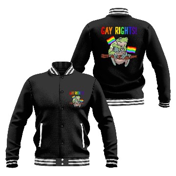 Discover Frog Pet LGBT Toad Gay Rights LGBT Pride Month Baseball Jackets