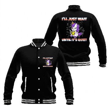 Discover Ill Just Wait Until Its Quiet Funny Elementary Teacher 7 Baseball Jackets