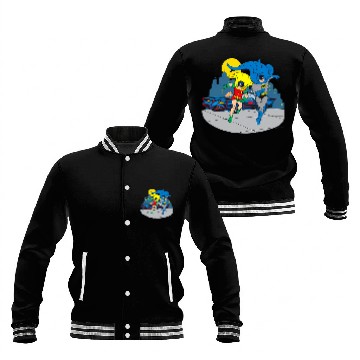 Discover Batman And Robin Midnight Gotham Retro vintages Comic Run Baseball Jackets