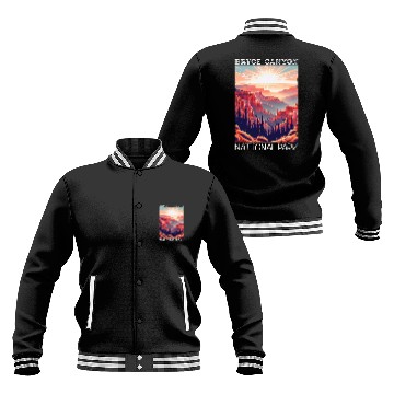 Discover Bryce Canyon National Park Retro Hiking Camping Vacation Baseball Tees Baseball Jackets