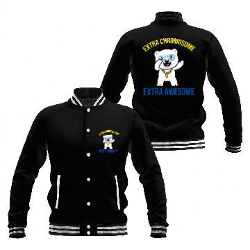 Discover Bear Pet Extra Chromosome Extra Awesome Bear Down Syndromes Awareness Baseball Tees Baseball Jackets
