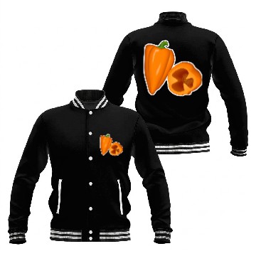 Discover Habanero Pepper Chef Veggie Zip Baseball Jackets