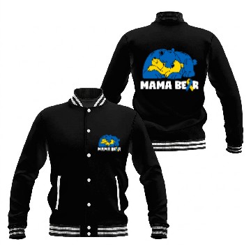 Discover Bear Pet Mama Bear Down Syndromes Awareness T05 Baseball Tees Baseball Jackets