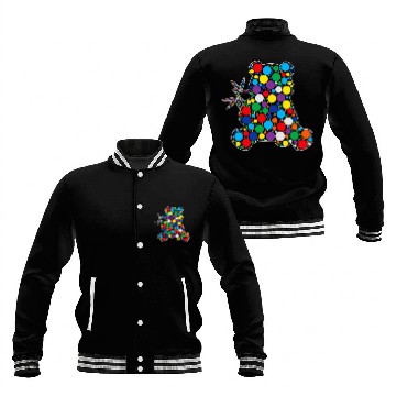 Discover Panda Pet September 15th Polka Dot Panda International Dot Day Baseball Jackets