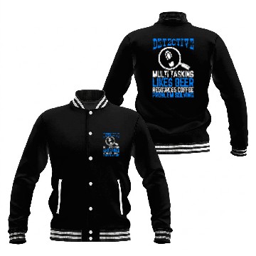 Discover Detective Multi Tasking Problem Solving Distressed Design Baseball Jackets