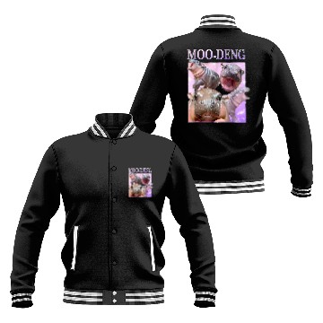Discover Hippo Pet LoverMoo Deng Bootleg RapI Love Moo Deng Baseball Jackets