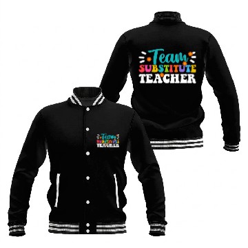Discover Substitute Teacher 4 Baseball Tees Baseball Jackets