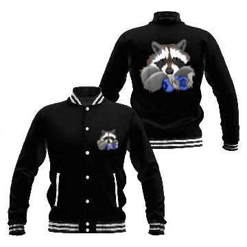 Discover Raccoon Pet with blueberries Baseball Tees Baseball Jackets
