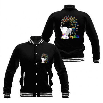 Discover Elephant Pet treat people with kindness Baseball Jackets
