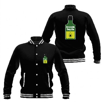 Discover Wines Fun Bottle of Avocado Tequila Baseball Jackets