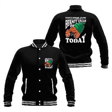 Discover Hermit Crab Lover Crustacean Introvert Humor Baseball Tees Baseball Jackets