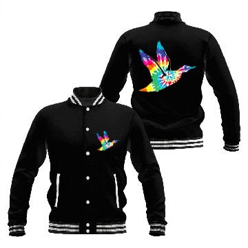 Discover Duck Pet Hippie Daze Tie Dye Mallard Duck Baseball Tees Baseball Jackets