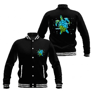 Discover Turtle Pet Earth Day Save Earth Sea Turtle Save the Planet Baseball Jackets