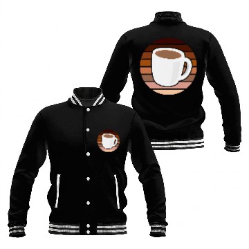 Discover Coffee Fun Retro Coffee Lover Ok But First Coffee 1 Baseball Tees Baseball Jackets