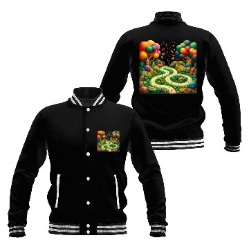 Discover Bear Pet Gummy Bear Garden Baseball Tees Baseball Jackets