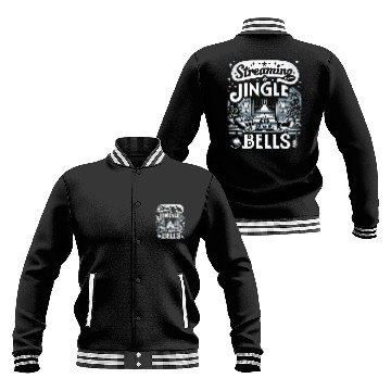Discover Streaming Jingle Bells Christmas Baseball Jackets Cozy Winter 2 Baseball Jackets