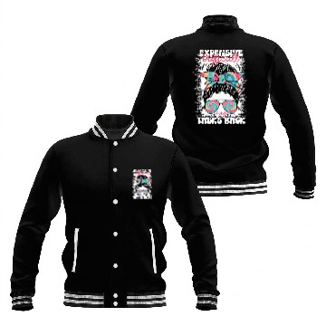 Discover Messy Bun Funny Backtalk Expensive Difficult And Talks Back Baseball Jackets