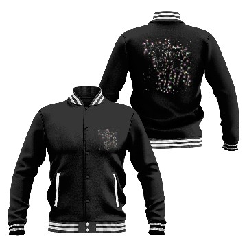 Discover Cow Lover Christmas Light Snowflake Funny xmass 21 Baseball Jackets