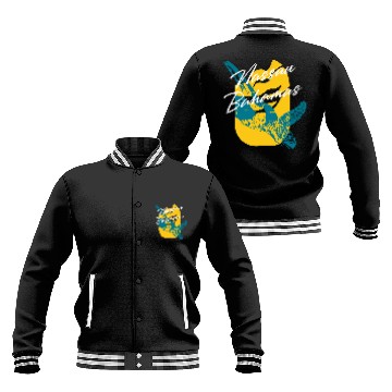 Discover Turtle Pet Nassau Bahamas Vacation Souvenir Baseball Jackets