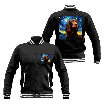 Discover Boykin Spaniel Starry Night For Dog Mom Dog Dad 2 Baseball Jackets
