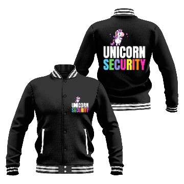 Discover Unicorns Security Halloween Dad Mom Daughter Party Costume 2 Baseball Tees Baseball Jackets