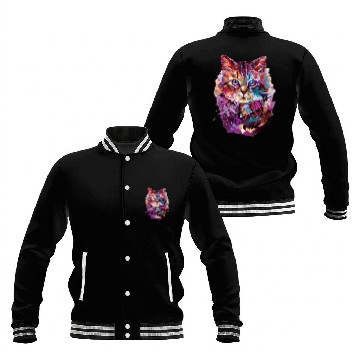 Discover Cute Maine Coon Cat Lovers Baseball Tees Baseball Jackets