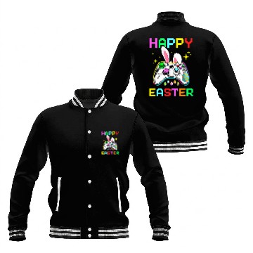 Discover Video Game Easter Bunny Gaming Controller Gamer Boys Girls T 2 Baseball Tees Baseball Jackets