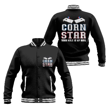 Discover Lacrosse Gift Corn Star 2Your Hole Is My Goal Funny Cornhole Baseball Jackets