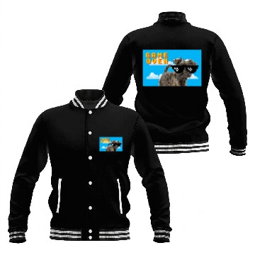 Discover 8Bit Game Over Affenpinscher Baseball Jackets