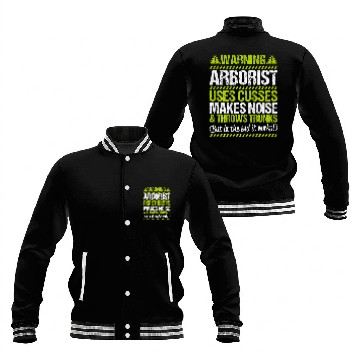 Discover Arboriculturist Tree Surgeon Forest Throws Trunks Arborist Baseball Jackets