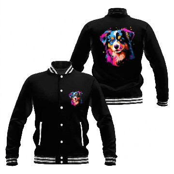 Discover Australian shepherd puppy dog 1 Baseball Tees Baseball Jackets