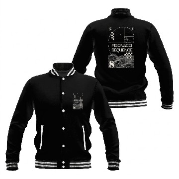 Discover Fibonacci Sequence Golden Spiral Streetwear Aesthetic Math Baseball Jackets