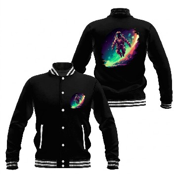 Discover astronaut floating in space Galactic spaceman Idea Creative Baseball Tees Baseball Jackets