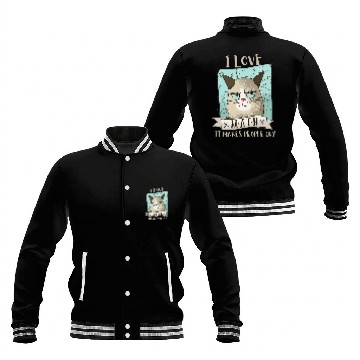 Discover Funny Cat I Love Math It Makes People Cry Teacher Nerd Baseball Jackets