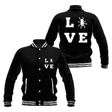 Discover Lacrosse Gift Love Spider Tarantula Baseball Tees Baseball Jackets