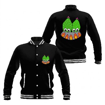 Discover Cacti Couple In A Nice Pot Baseball Jackets