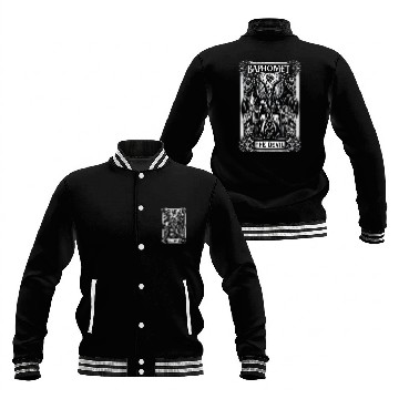 Discover Gothic Dark Art Occult The Devil Tarot Card Baseball Jackets