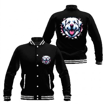 Discover Great Pyrenees Breaking Through Baseball Jackets