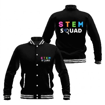 Discover STEM Squad Science Technology Engineering Math Steminist Baseball Tees Baseball Jackets