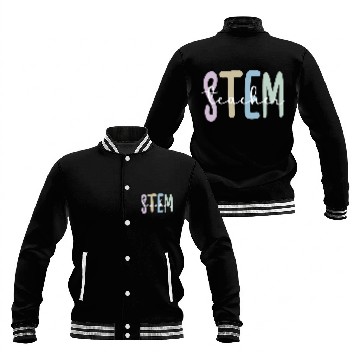 Discover STEM Teacher Science Technology Engineering Math Zip Baseball Jackets