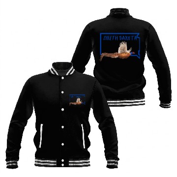 Discover South Dakota State Bird RingNeck Pheasant Baseball Jackets
