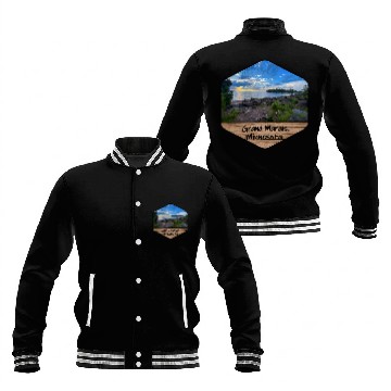 Discover Grand Marais Minnesota Artist Point 1 Baseball Tees Baseball Jackets
