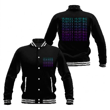 Discover Turkey Hunting Hunter Retro Zip Baseball Jackets